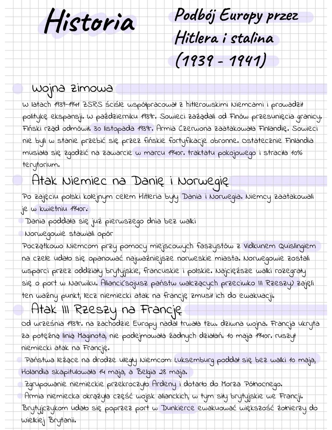 Podbój Europy przez Hitlera i Stalina (1939-1941)