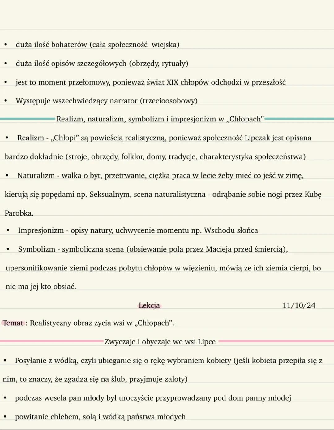 Lekcja
Temat: Wiejska gromada jako mikrokosmos -,,Chłopi" Władysława
Życie i twórczość autora
10.10.2024r.
Władysław Stanisław Reymont - wła