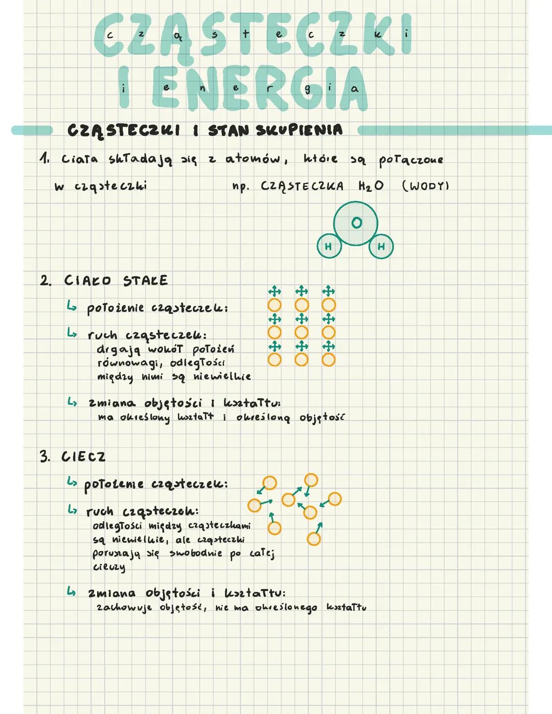 Cząsteczki i energia