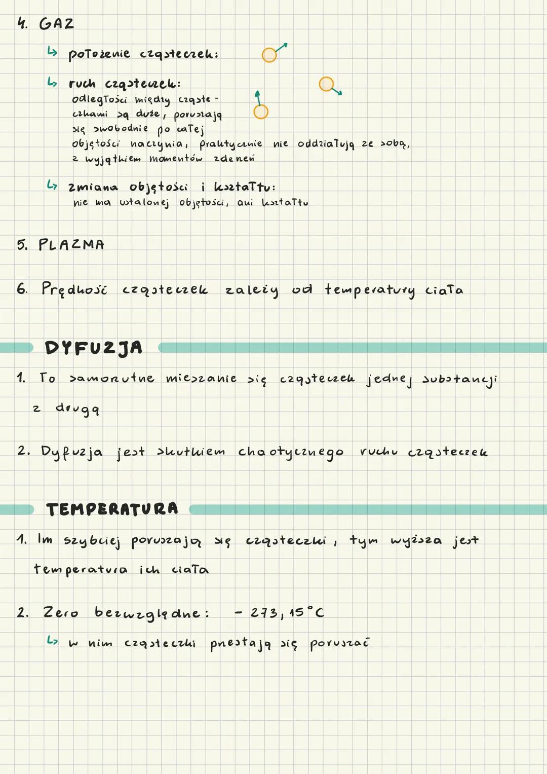 CZĄSTECZKI
I ENERGIA
CZĄSTECZKI I STAN SKUPIENIA
1. Ciata shTadają się z atomów,
W cząsteczki
które są połączone
np. CZĄSTECZKA H₂O (WODY)
H