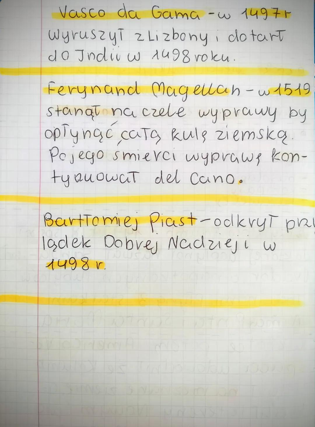 Historia: 1. Wielkie odkrycia
geograficzne.
• Epoks wielkich odkryć geografi-
cznych zapoczątkowało poszuki-
wanie morskiej drogi do Indii.