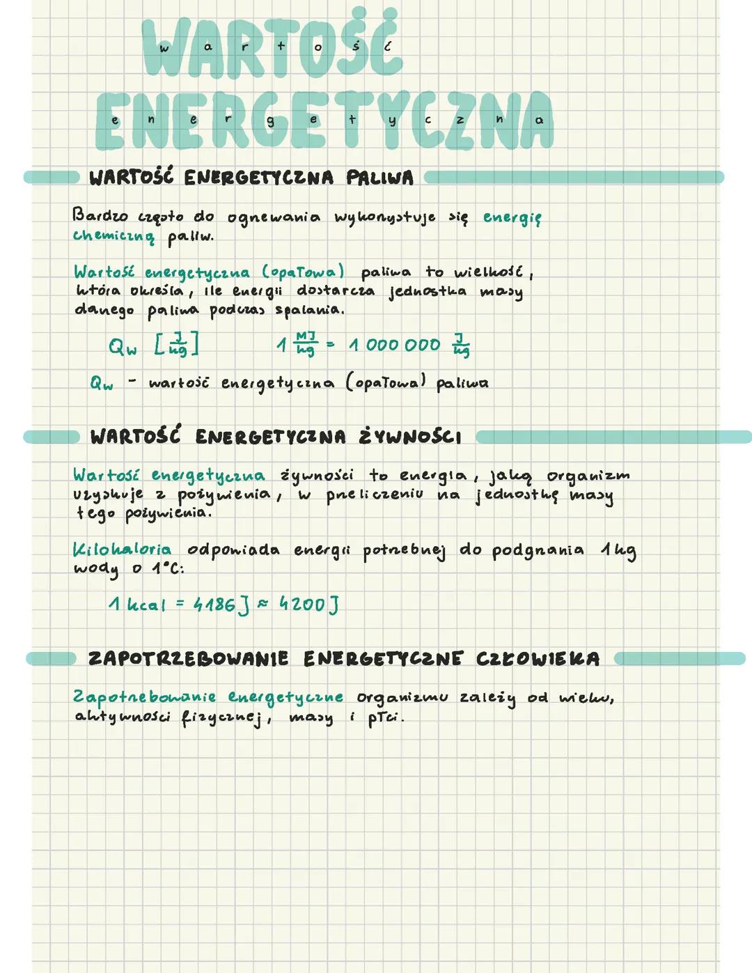 Wartość energetyczna