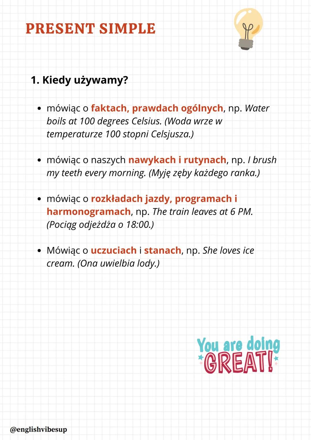 JĘZYK ANGIELSKI
MATURA 2025
You
CAN DO
IT
@englishvibesup
|| CZASY W JĘZYKU ANGIELSKIM
POZIOM PODSTAWOWY
Czasy, które obowiązują Cię na matu