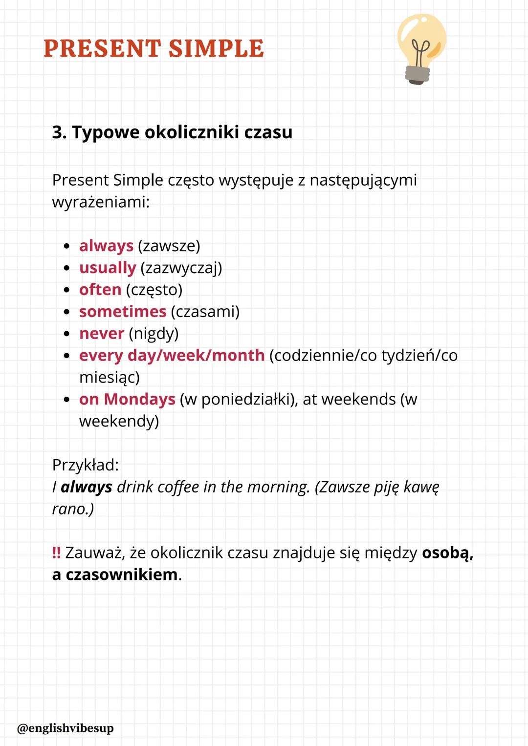 JĘZYK ANGIELSKI
MATURA 2025
You
CAN DO
IT
@englishvibesup
|| CZASY W JĘZYKU ANGIELSKIM
POZIOM PODSTAWOWY
Czasy, które obowiązują Cię na matu