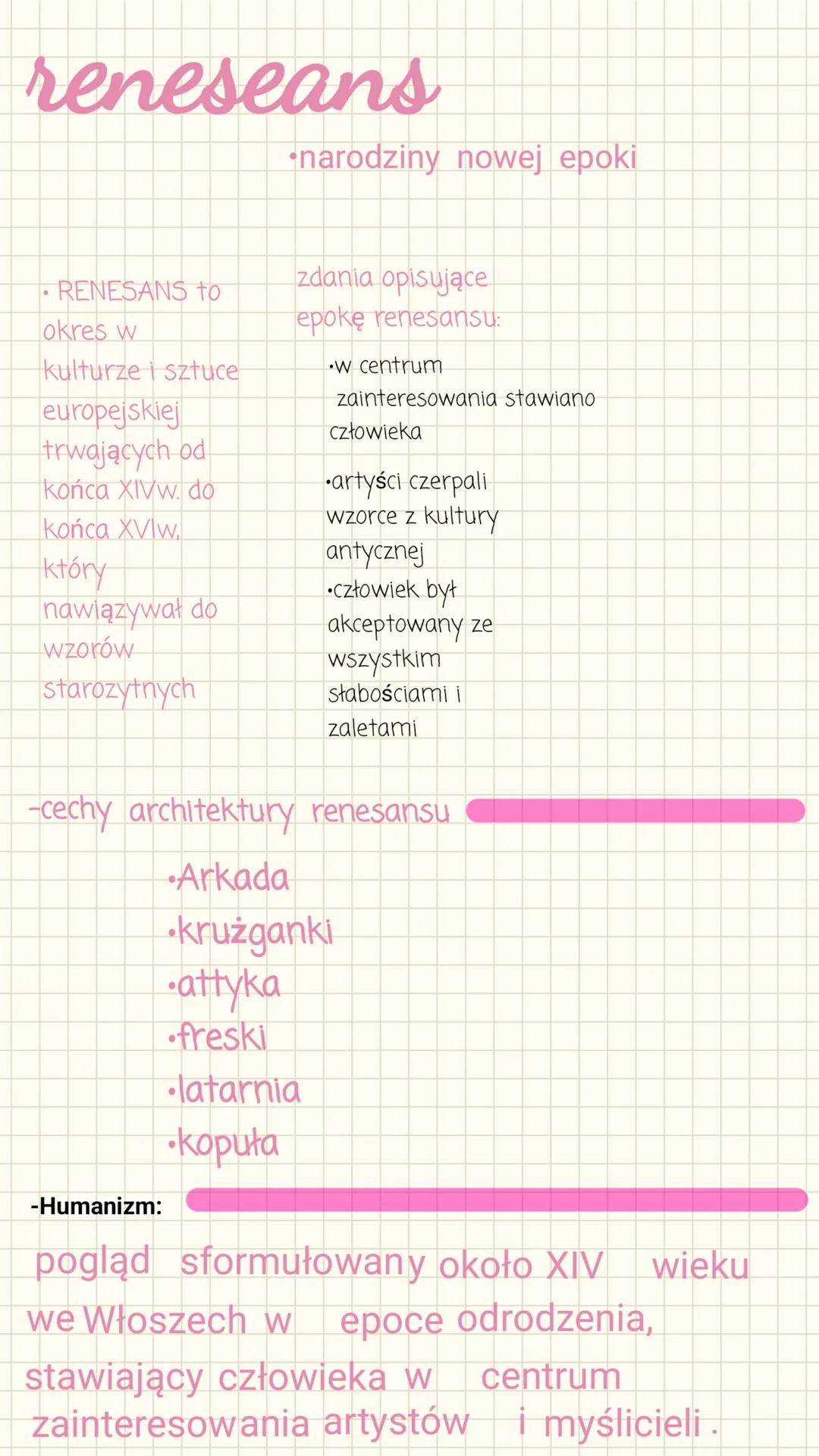 reneseans
narodziny nowej epoki
•
RENESANS to
okres w
kulturze i sztuce
europejskiej
trwających od
końca XIVw. do
końca XVIw
który
nawiązywa