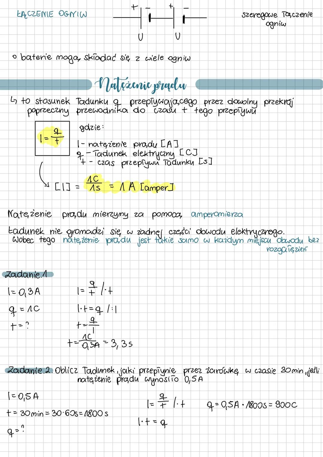 # OBWÓD PRZEWODU ELEKTRYCZNEGO
PRĄD ELEKTRYCZNY - uporządkowany przepływ Tadunków elektrycznych (elektronów)
Θ
++++++
م
prad plynascy w