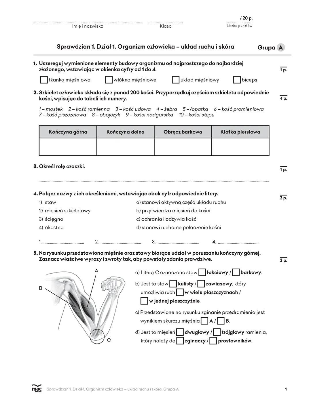 sprawdzian z biologi🎀