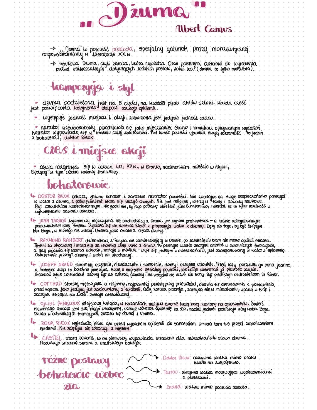 „Dżuma” Albert Camus