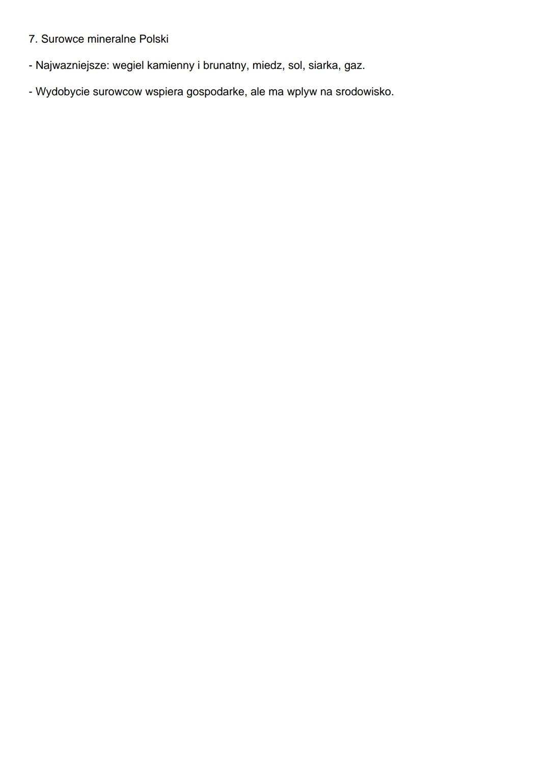 Dzial I: Srodowisko przyrodnicze Polski
1. Polozenie geograficzne Polski
- Europa Srodkowa, dostep do Morza Baltyckiego.
- Sasiedzi: Niemcy,