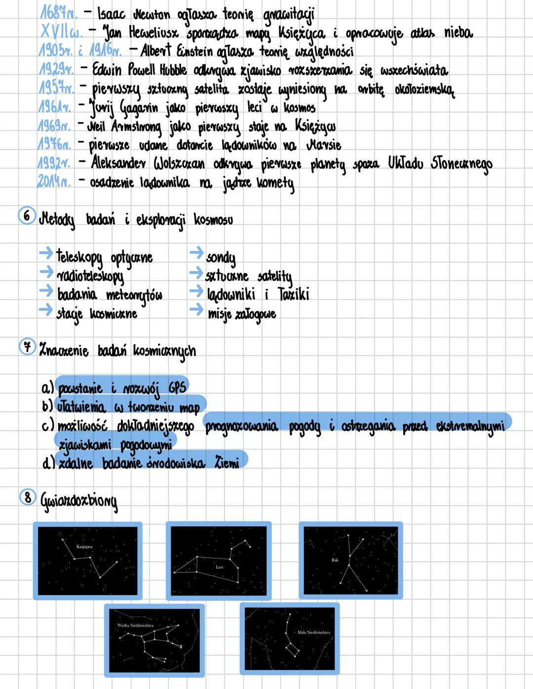 Wszechświat
1 Dawne teorie na temat budowy wszechświata
→Teoria geocentryczna
•
II w.n.e. Klaudiusz Ptolemeusz
Ziemia leży w centrum wszechś