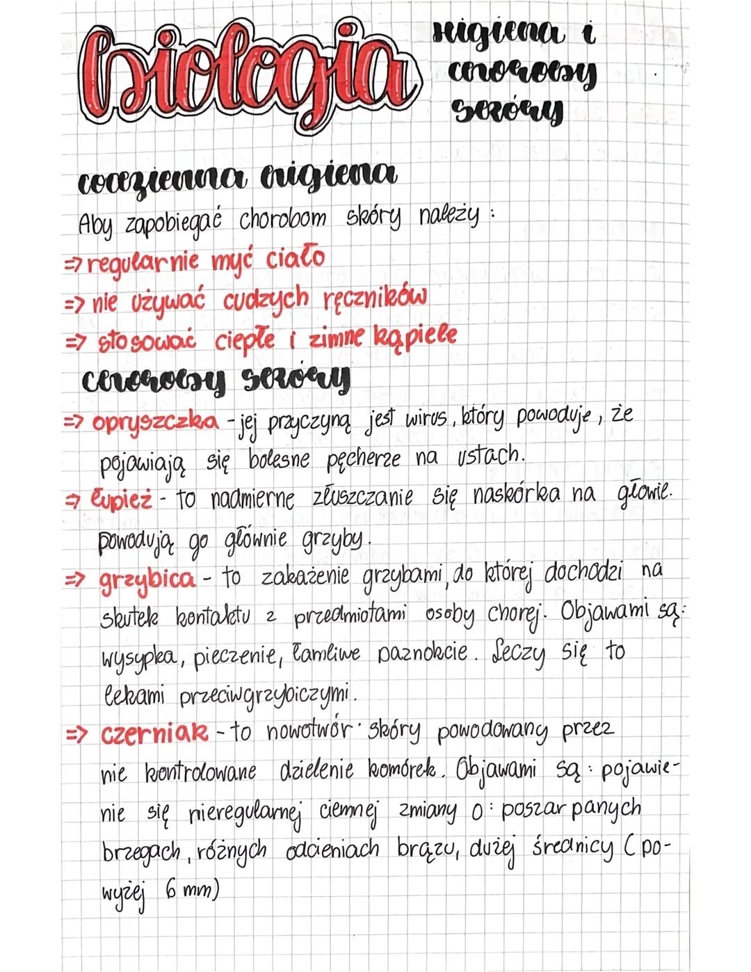 Higiena i choroby skóry