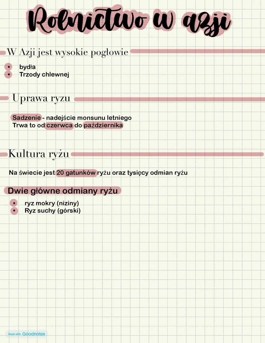 Rolnictwo w Azji - Cz. 2