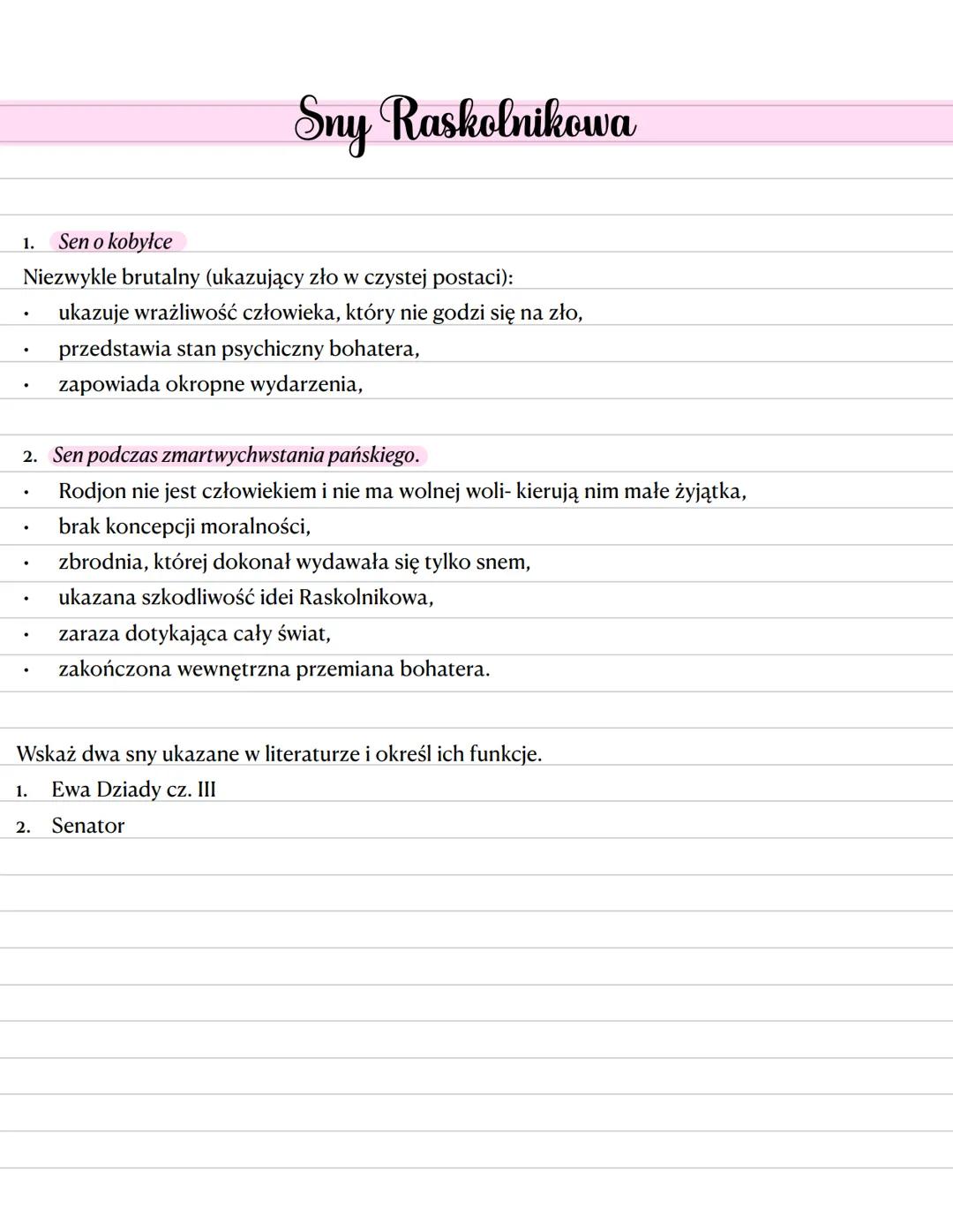 „Zbrodnia i kara” Fiodora Dostojewskiego
Credo nihilisty
Wnikliwe studium psychologiczne
młodego człowieka- Rodiona
Raskolnikowa
Portret ros