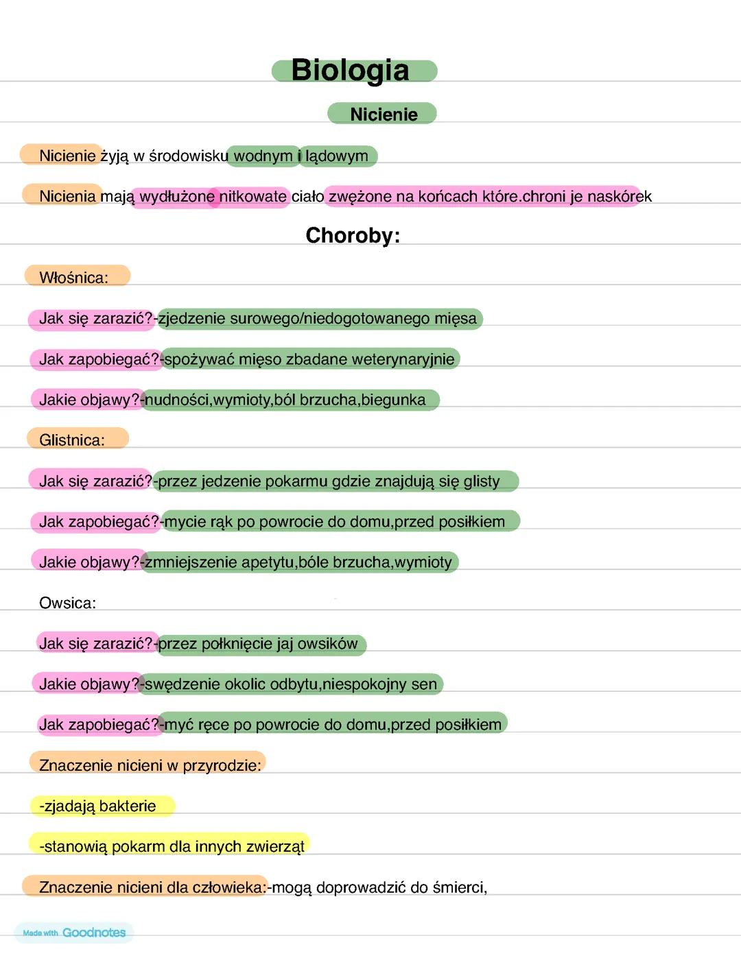Nicienie w Biologii: Kluczowe Informacje
