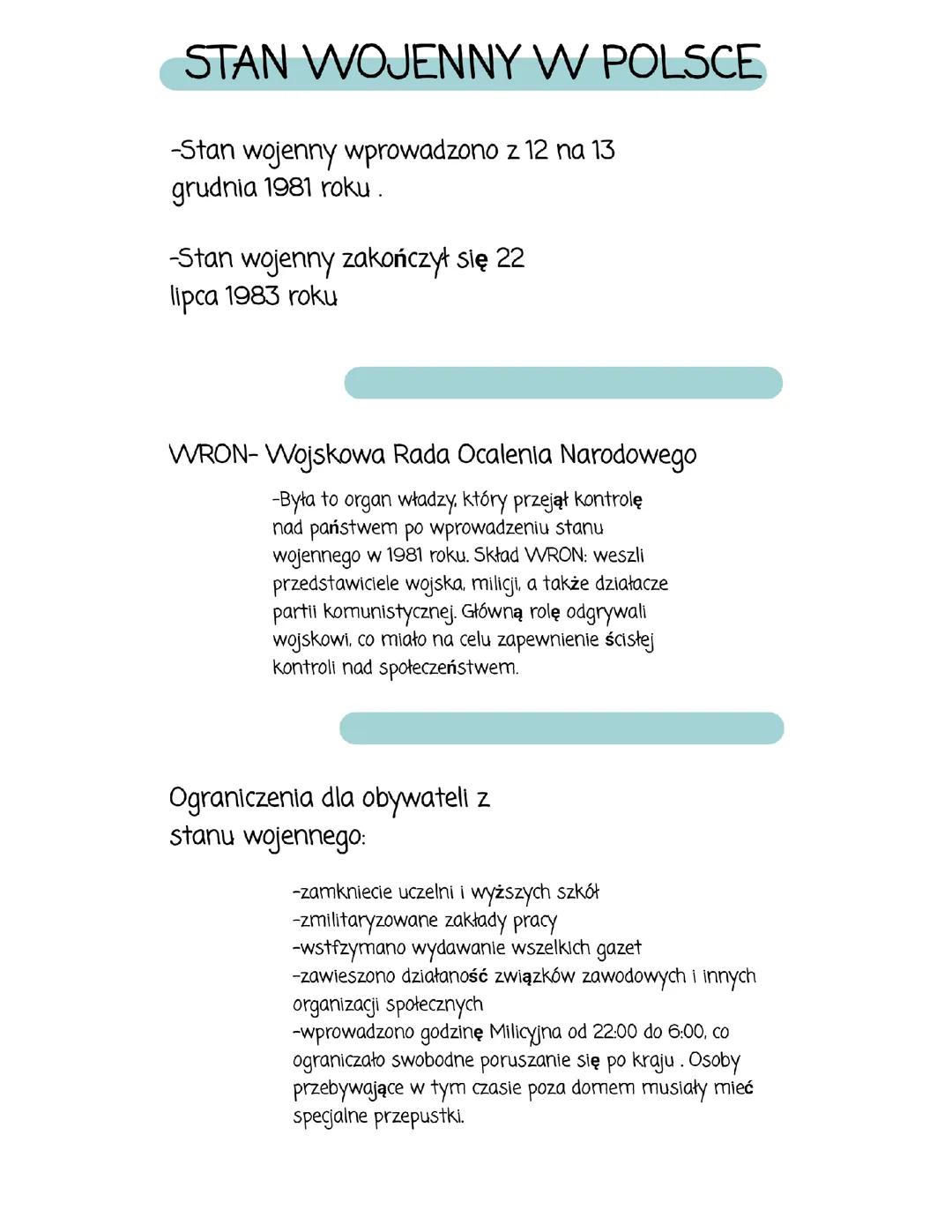 STAN WOJENNY W POLSCE