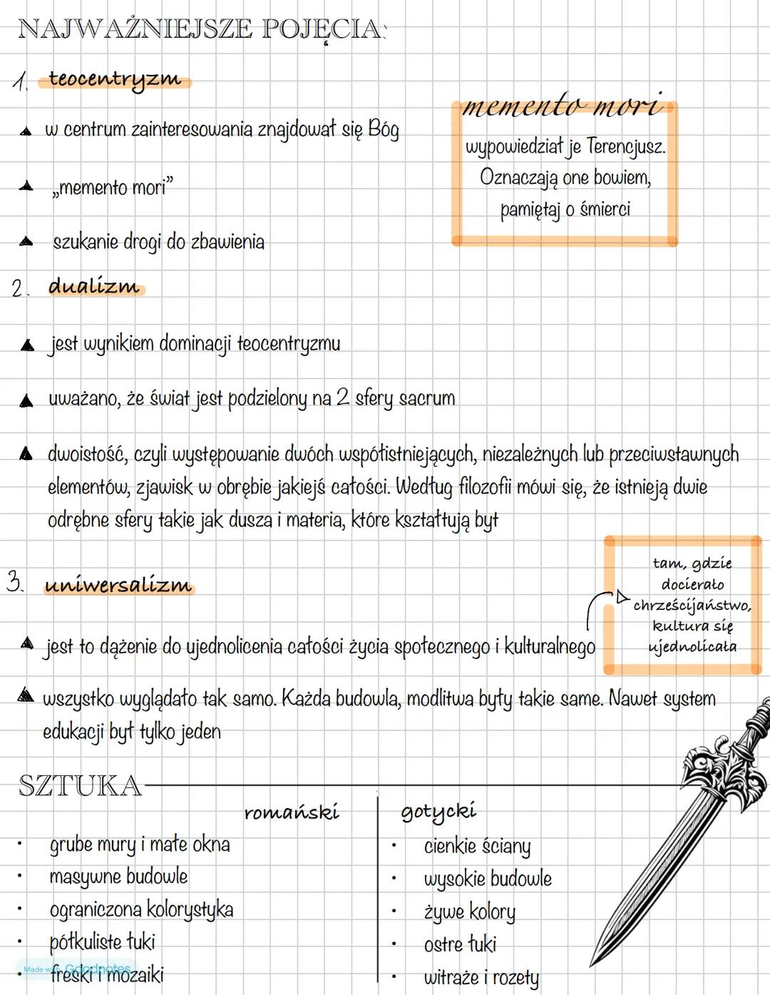 Made with Goodnotes
Notatki-Sredniowiecze FILOZOFIA:
ŚREDNIOWIECZE
Europa ca
do XV w.
Polska od X cle XV w.
augustynizm (św. Augustyn)
1) na