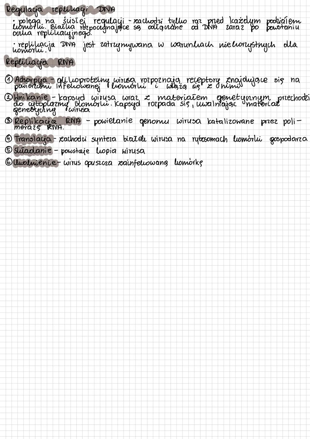 # REPLIKACJA DNA
Replikacia DNA polega na powieleniu milości DNA comorabe
Replikaga jest Matalizowanym enxymatyanie provesem
określe sigu mi