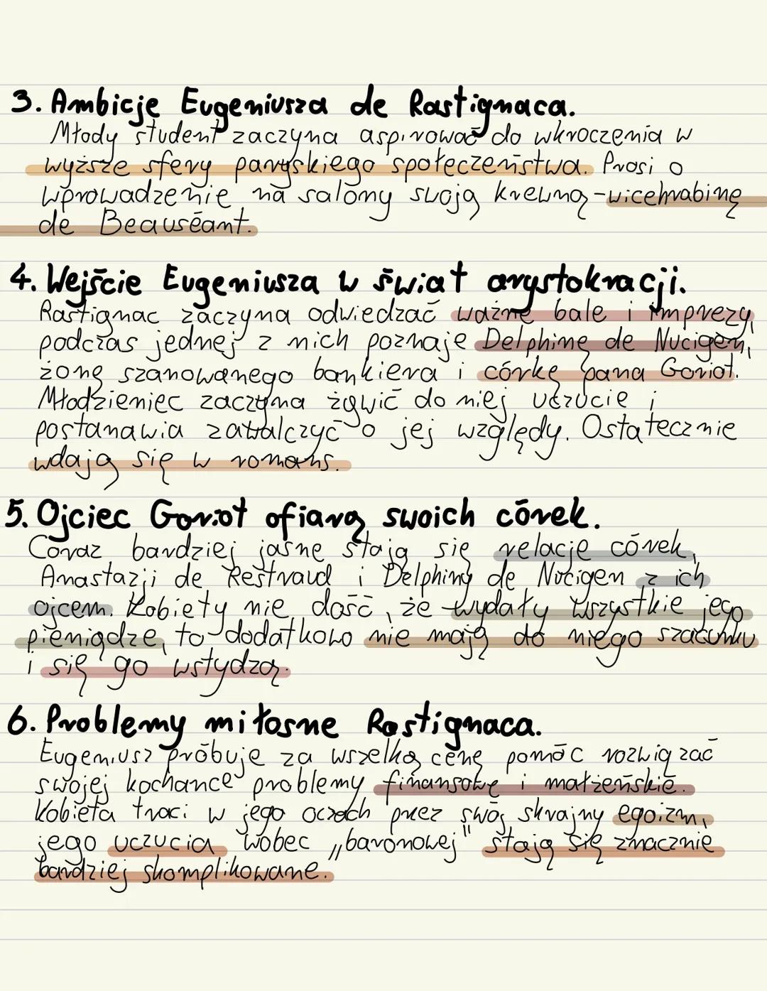 Ojciec
"Goviot Honoré de Balzac
I. CHARAKTERYSTYKA POSTACI
·JEAN-JOACHIM GORIOT
Bogaty producent makaromu. Wzbogacił się skupując
majątki po