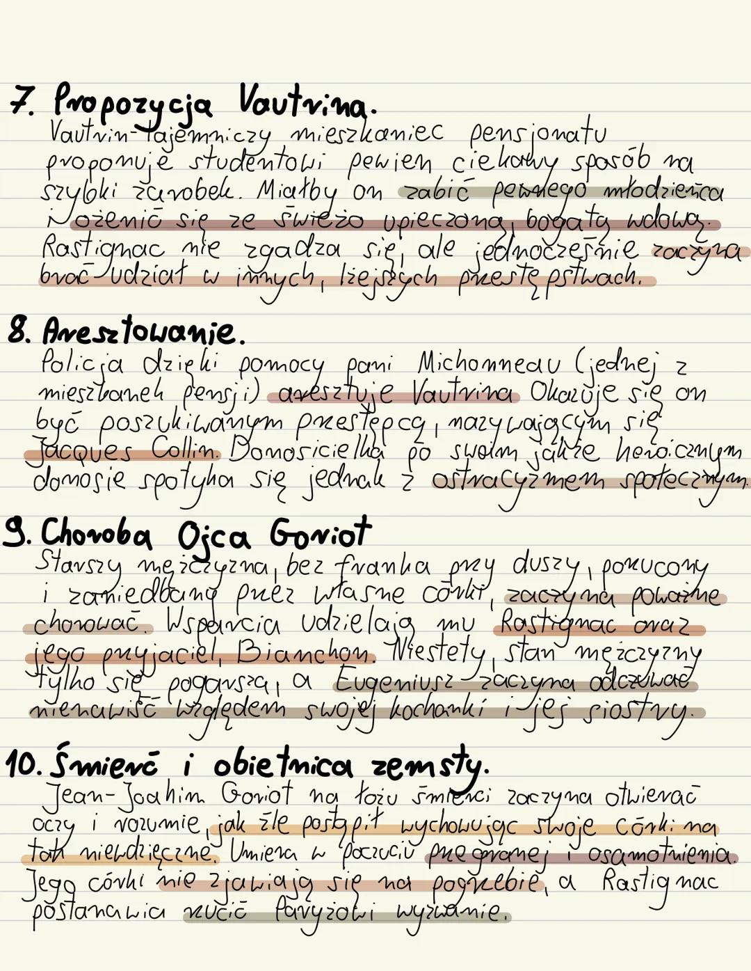 Ojciec
"Goviot Honoré de Balzac
I. CHARAKTERYSTYKA POSTACI
·JEAN-JOACHIM GORIOT
Bogaty producent makaromu. Wzbogacił się skupując
majątki po