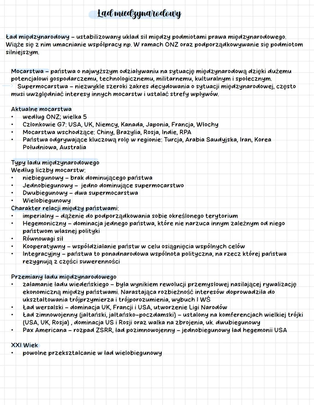 # Ład miedzynarodowy
Ład międzynarodowy - ustabilizowany układ sił między podmiotami prawa międzynarodowego.
Wiąże się z nim umacnianie wsp