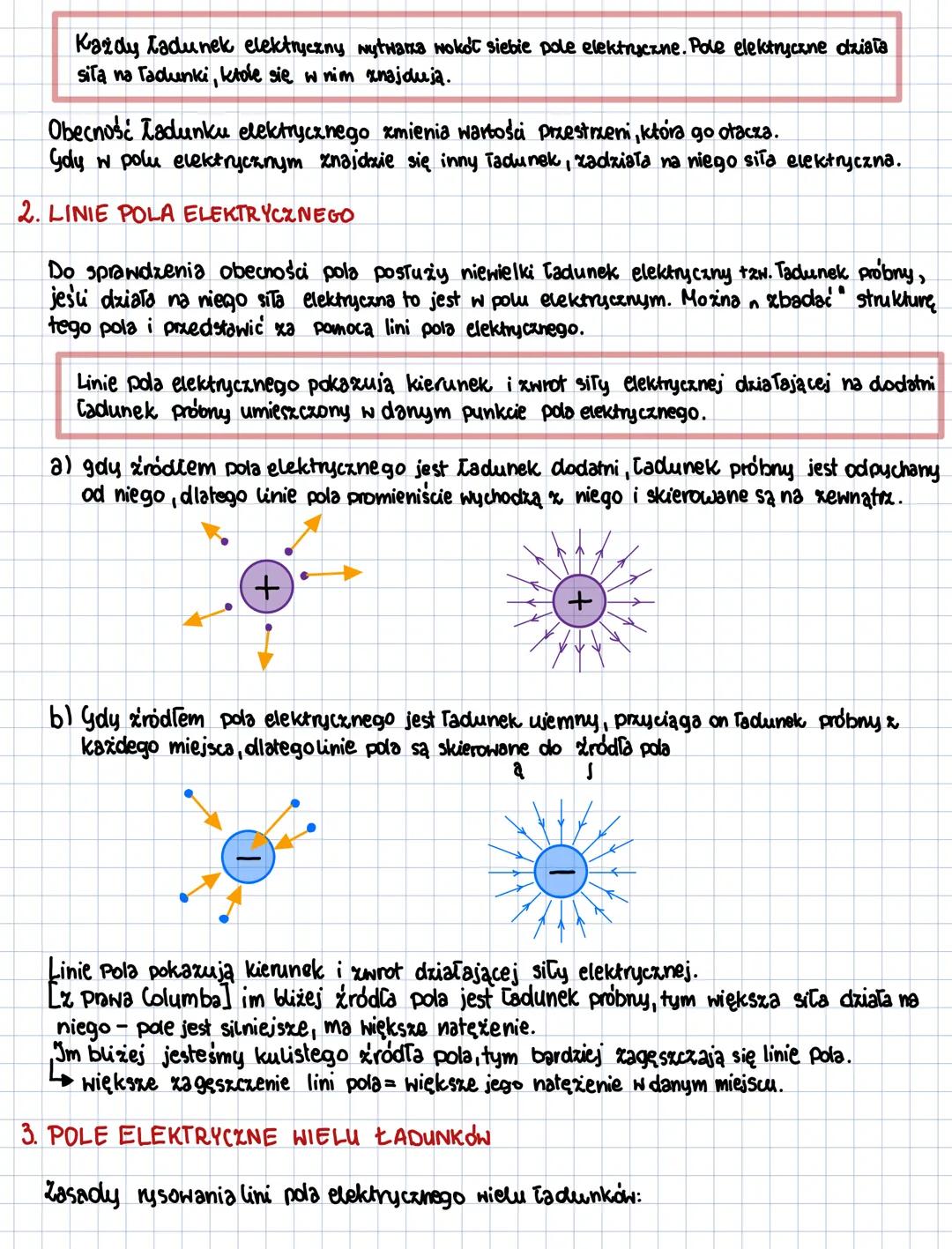 tadunst elebzlryczny, plzliveniki
1. £ADUNEK ELEKTRYCZNY
Cząstki mają Tadunek elektryczny, może być on dodatni lub ujemny; jego
podstawową j