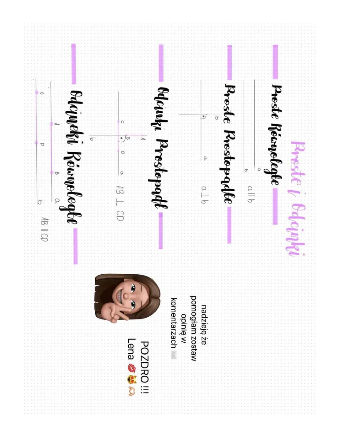 Matematyka Proste i odcinki klasa 6