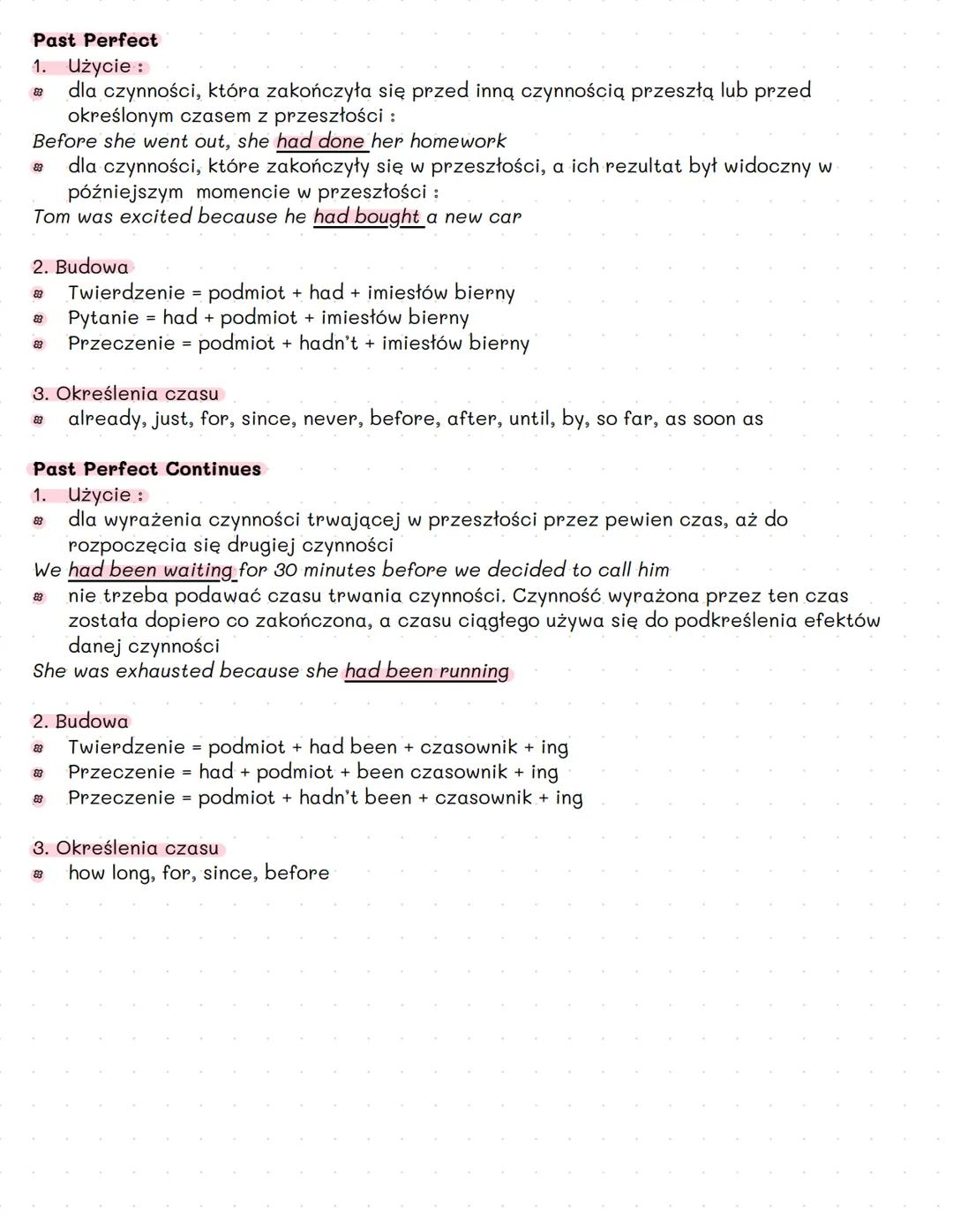 Czasy przeszłe
Past Simple
1. Użycie :
83
mówiąc o zdarzeniach lub sytuacjach, które miały miejsce i zakończyły się w
przeszłości :
During o