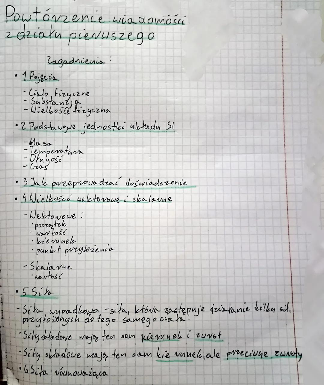 Powtórzenie wiadomości.
z działu pierwszego
2
1
Zagadnienia:
* 1 Pojęcia
-Ciato, Fizyczne
-Substancja
-Wielkośíz fizyczna
*