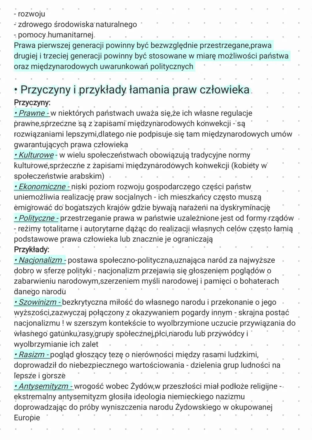 # Prawa Człowieka
• Prawa człowieka
-> zespół fundamentalnych, powszechnych praw przysługujących człowiekowi
-> podstawowe prawa przysług