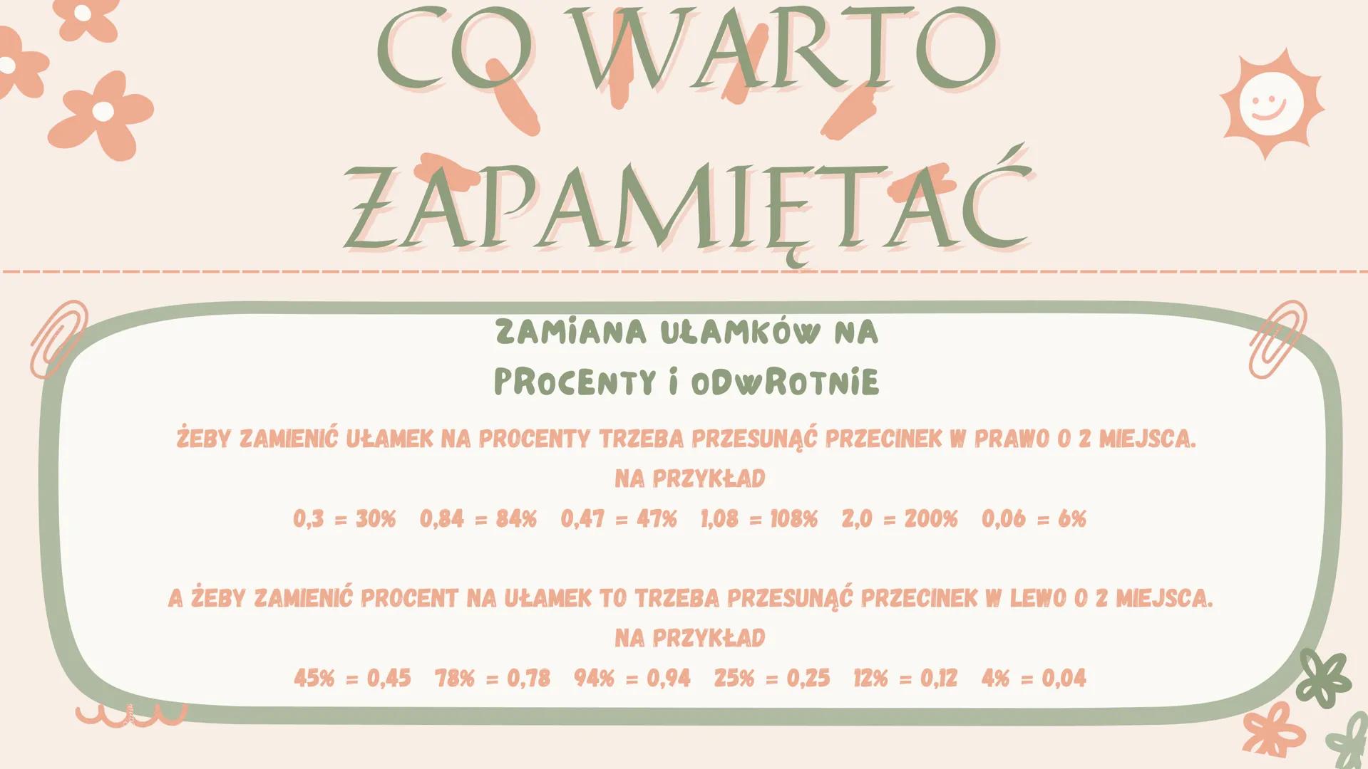 Procenty
m
Canva
CA DO CZEGO NAM POTRZEBNE PROCENTY?
Z procentami spotykamy się codziennie. Przy ich pomocy można
wyliczyć cenę kurtki, któr