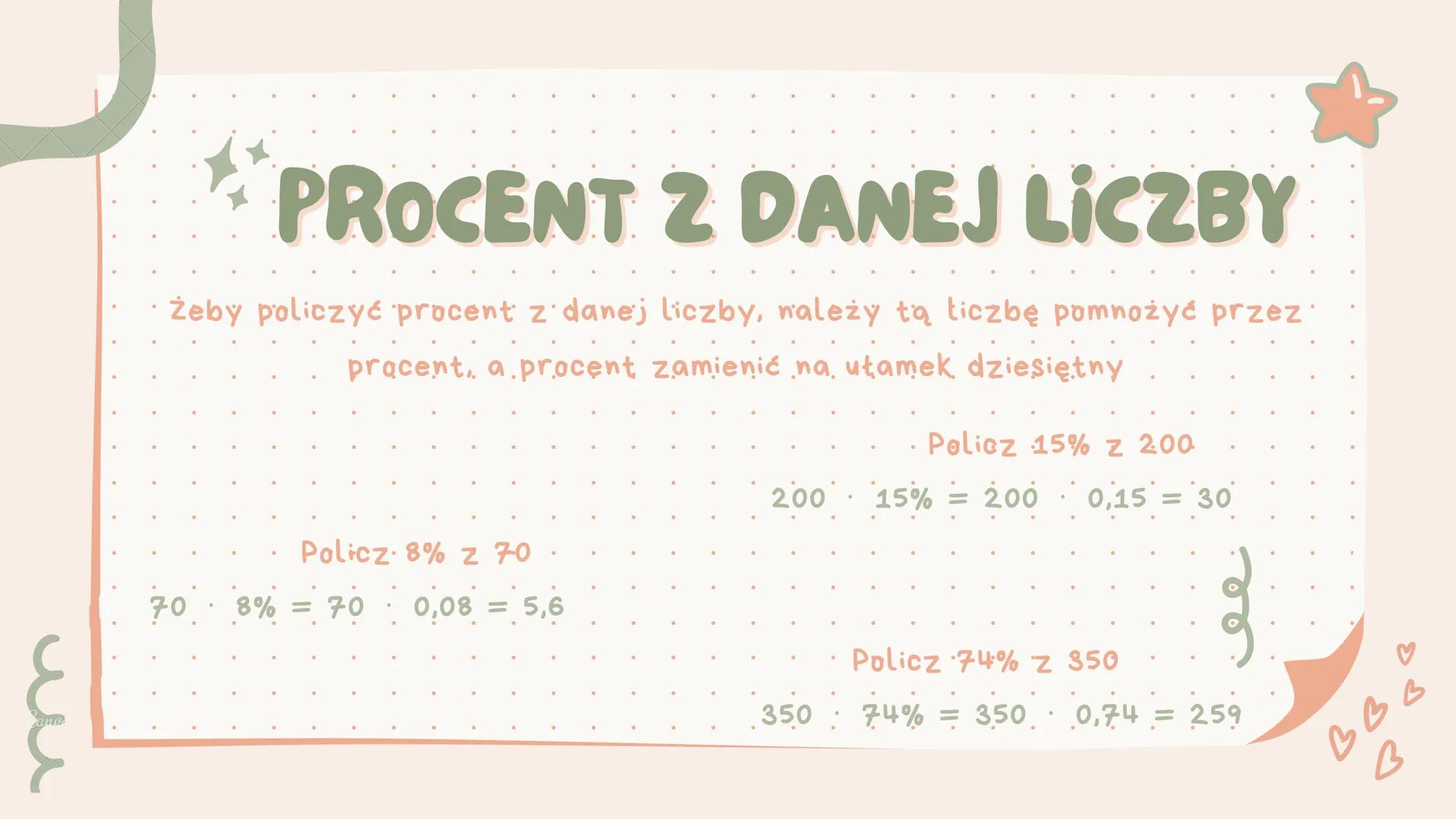 Procenty
m
Canva
CA DO CZEGO NAM POTRZEBNE PROCENTY?
Z procentami spotykamy się codziennie. Przy ich pomocy można
wyliczyć cenę kurtki, któr