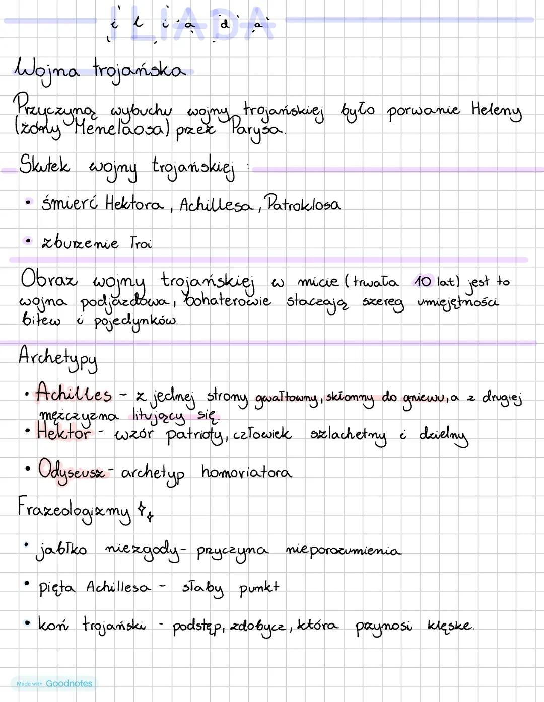 de la a
Wojna trojańska
Przyczyną wybuchu wojny trojańskiej było porwanie Heleny
(zony Menelaosa) przez Parysa.
Skutek wojny trojańskiej
śmi