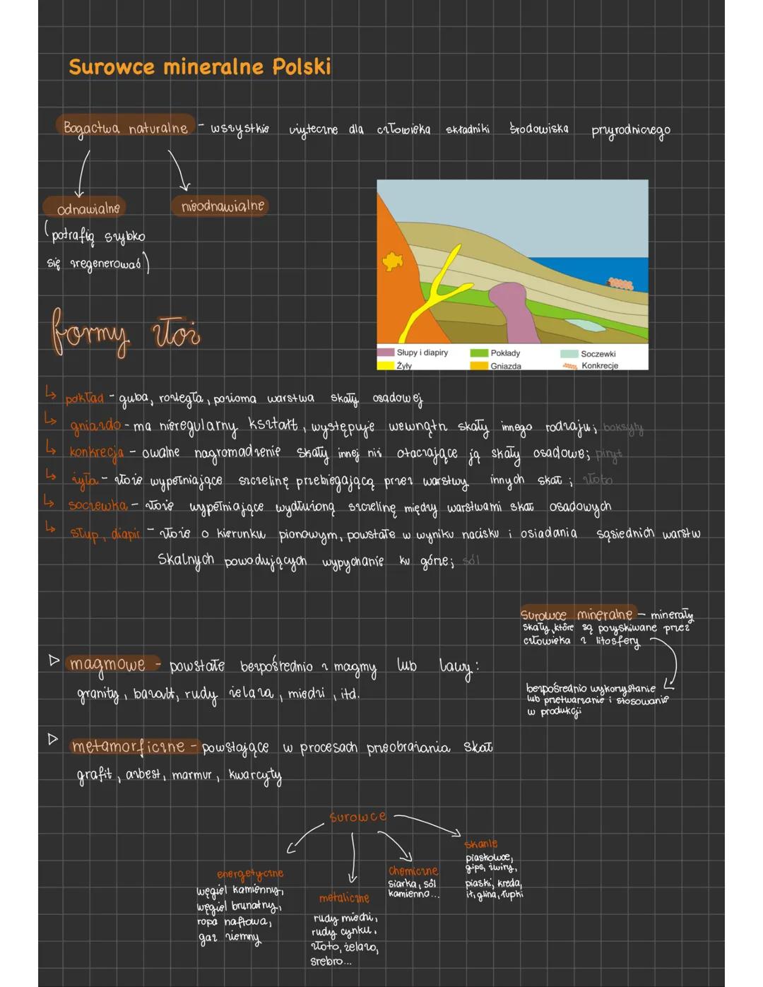Surowce mineralne Polski