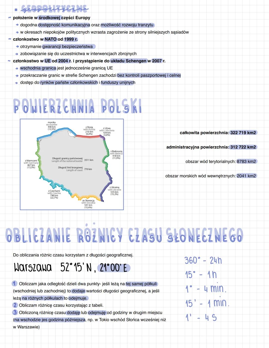 POŁOŻENIE POLSKI
Fizyczno-GeognArkizne
N
półkula N, średnie szer. geo.
→ południowe stoki są bardziej usłonecznione niż północne, słońce gór