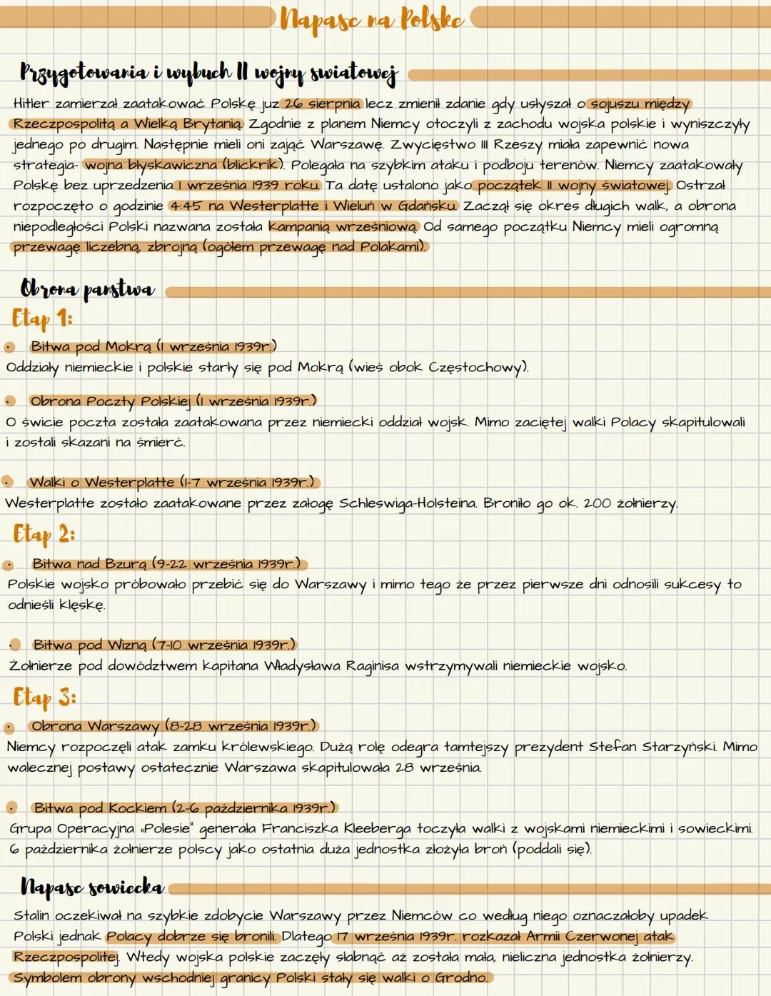 Napase na Polske
Przygotowania i wybuch II wojny swiatowej
Hitler zamierzał zaatakować Polskę juz 26 sierpnia lecz zmienił zdanie gdy usłysz