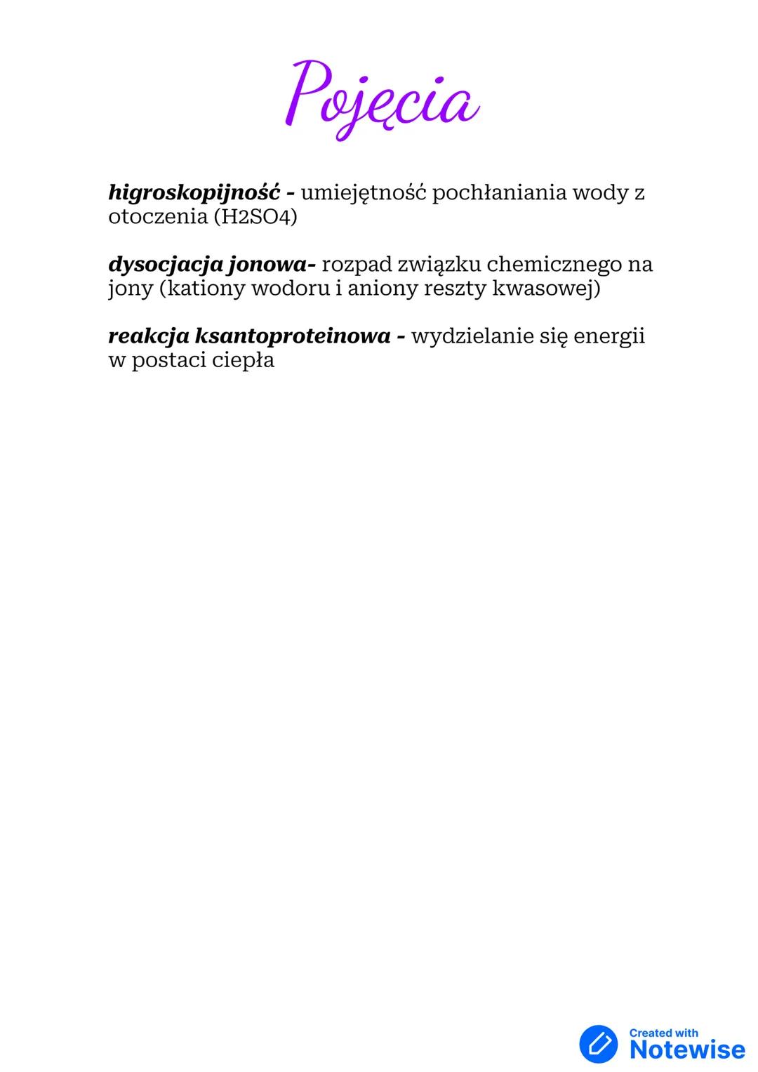 # Kwasy
Kwasy to związki chemiczne,
których cząsteczki są zbudowane
z atomów wodoru i reszty
kwasowej. Mają one wskaźnik pH
poniżej 7
Kwas