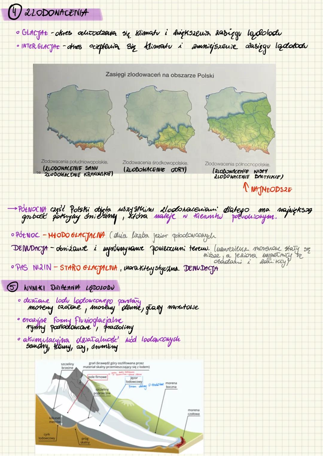 # UKSZTALTOWANIE POWIERZCHNI
# POLSKI
## -2LODONACENIA
1 CECHY RZEŹBY POWIERZCHNI POLSKI
• 91,3% -
a)
m
83. - obszary league ponizy 300