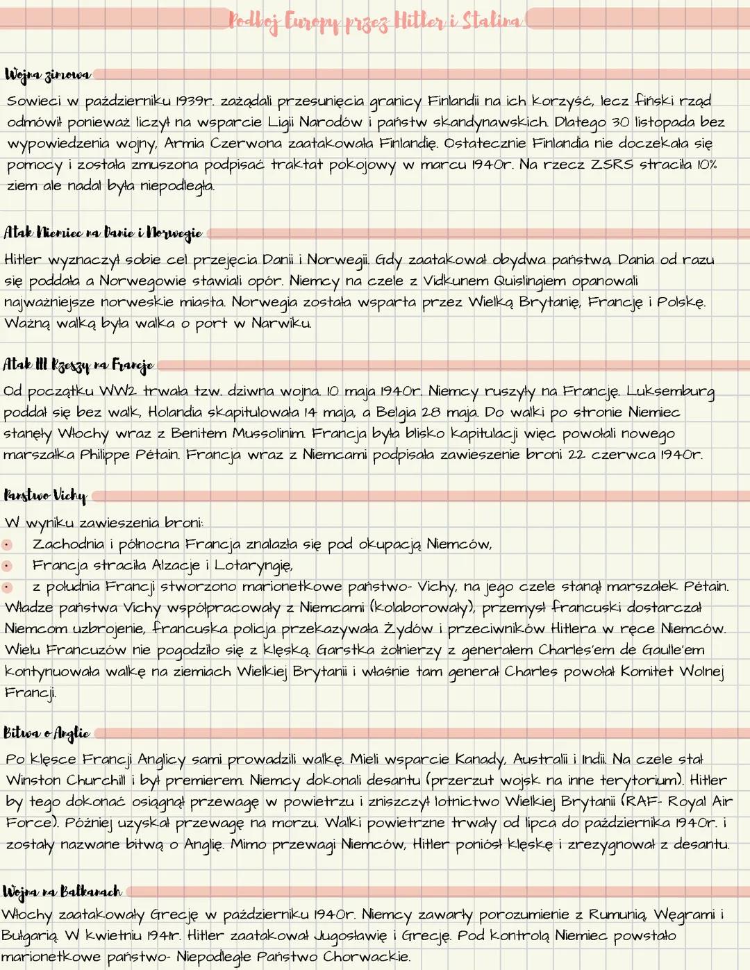 Podbój Europy przez Hitlera i Stalina