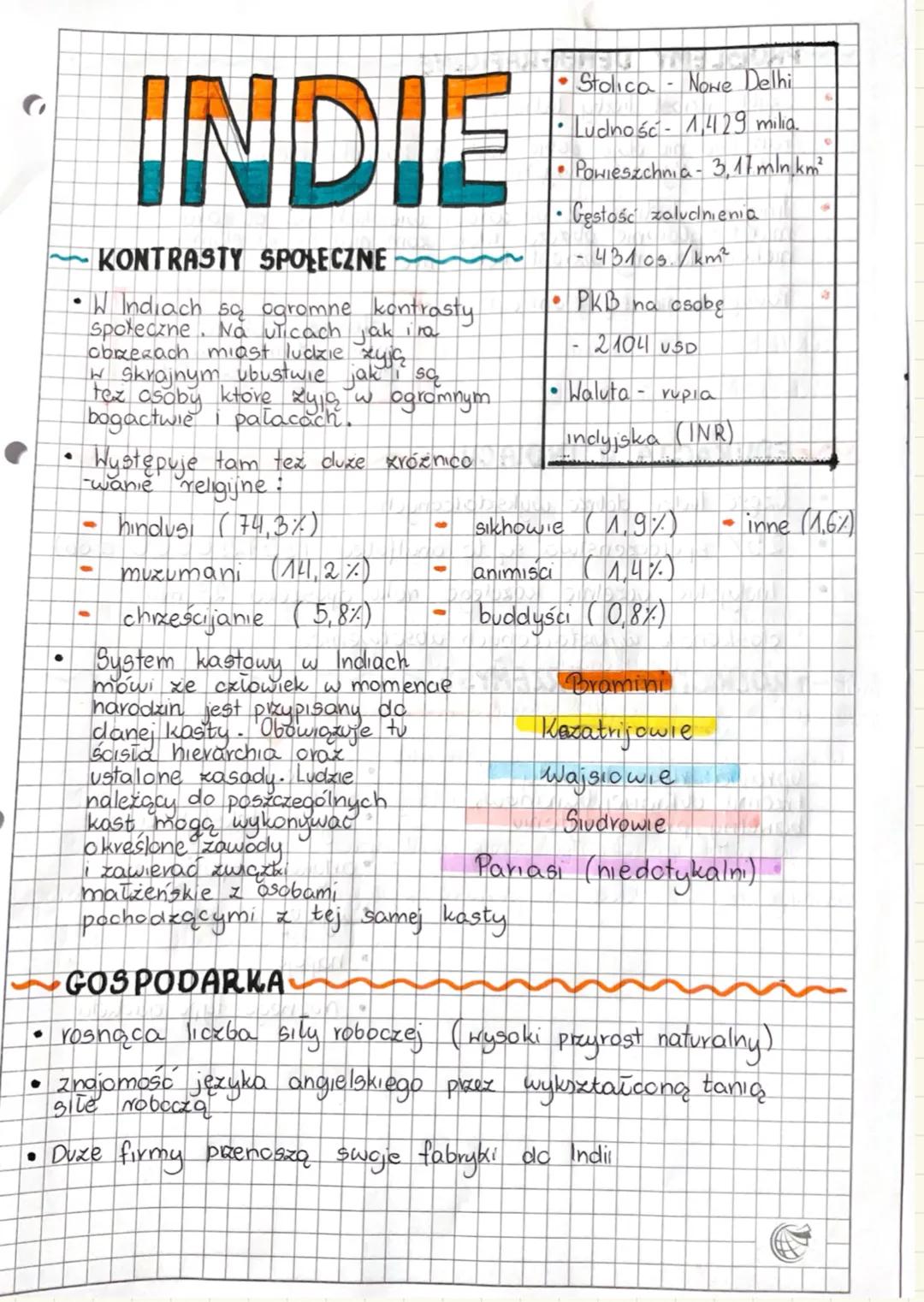 •
INDIE
KONTRASTY SPOŁECZNE
W Indiach są ogromne kontrasty
Społeczne. Na ulicach jak ira
obrzegach miast ludzie żyją
W skrajnym ubustwie jak