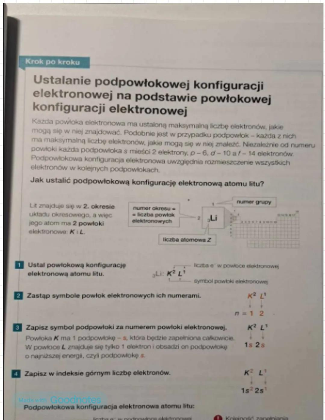 Made with Goodnotes
CHEMIA BUDOWA ATOMU
Atom to najmniejsza cząstka pierwiastka chemicznego zachowująca jego właściwości.
Atom
Jadro atomowe