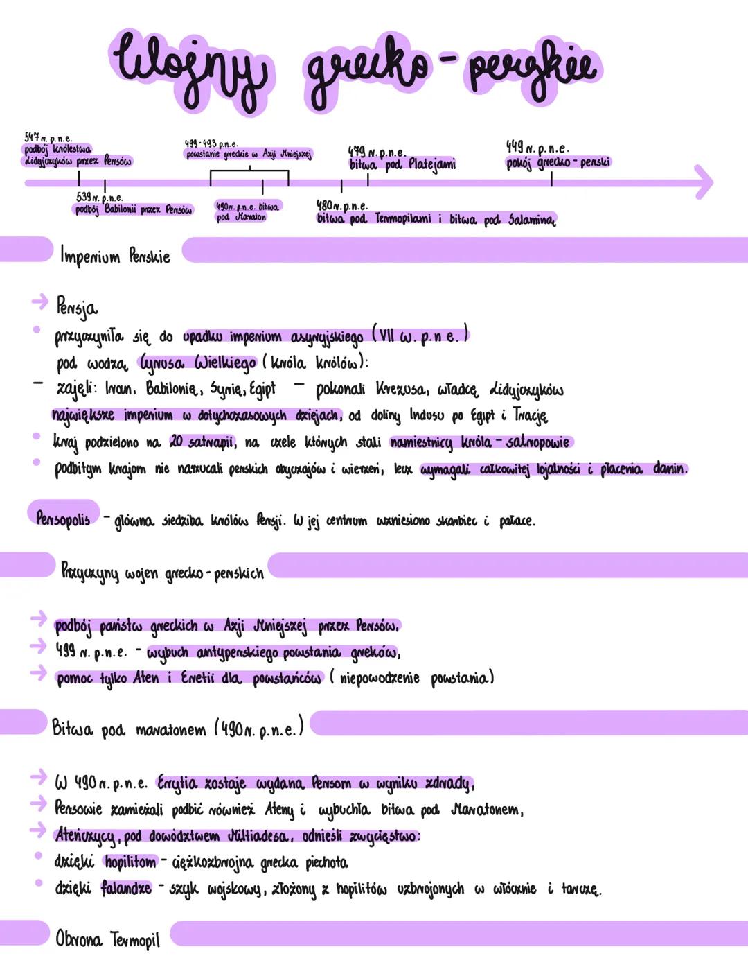 Clojny greeko - pergkie
547. p.n.e.
podboj królestwa
Lidyjczyków przez Pensów
539w.p.n.e.
podbój Babilonii przez Pensów
Imperium Perskie
→
P