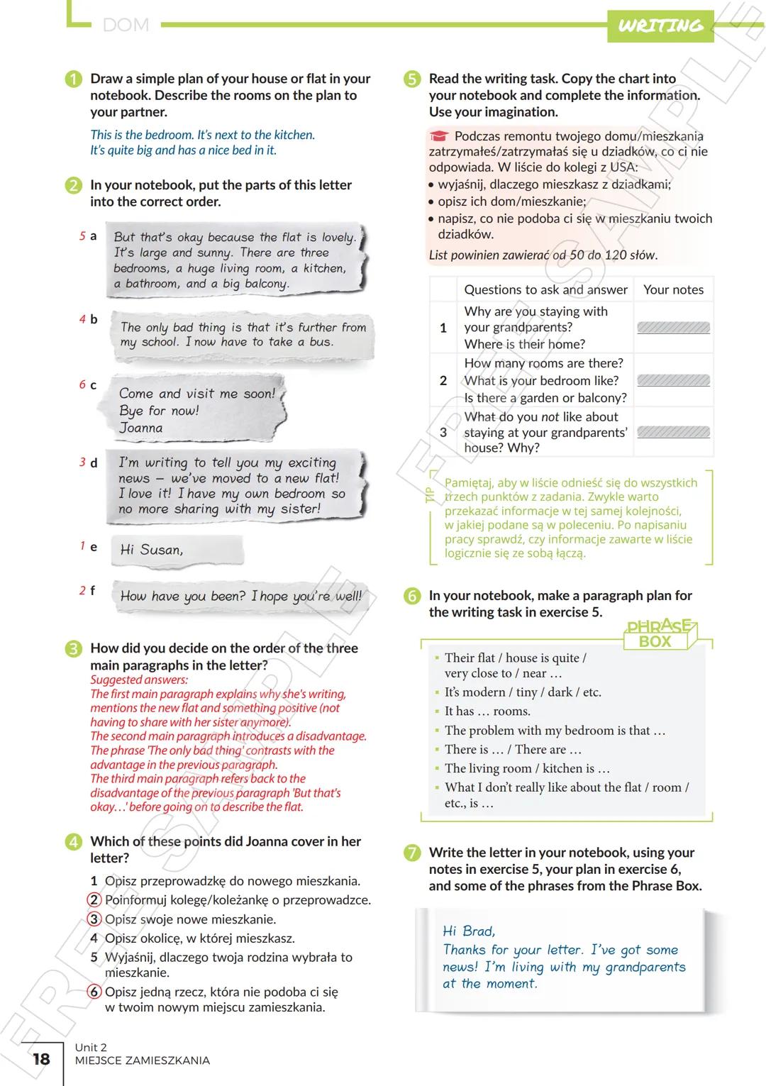 # MIEJSCE ZAMIESZKANIA VOCABULARY
a detached house A
a flat / an apartment B
a cottage c
a bungalow D
a terraced house E
a mobile home