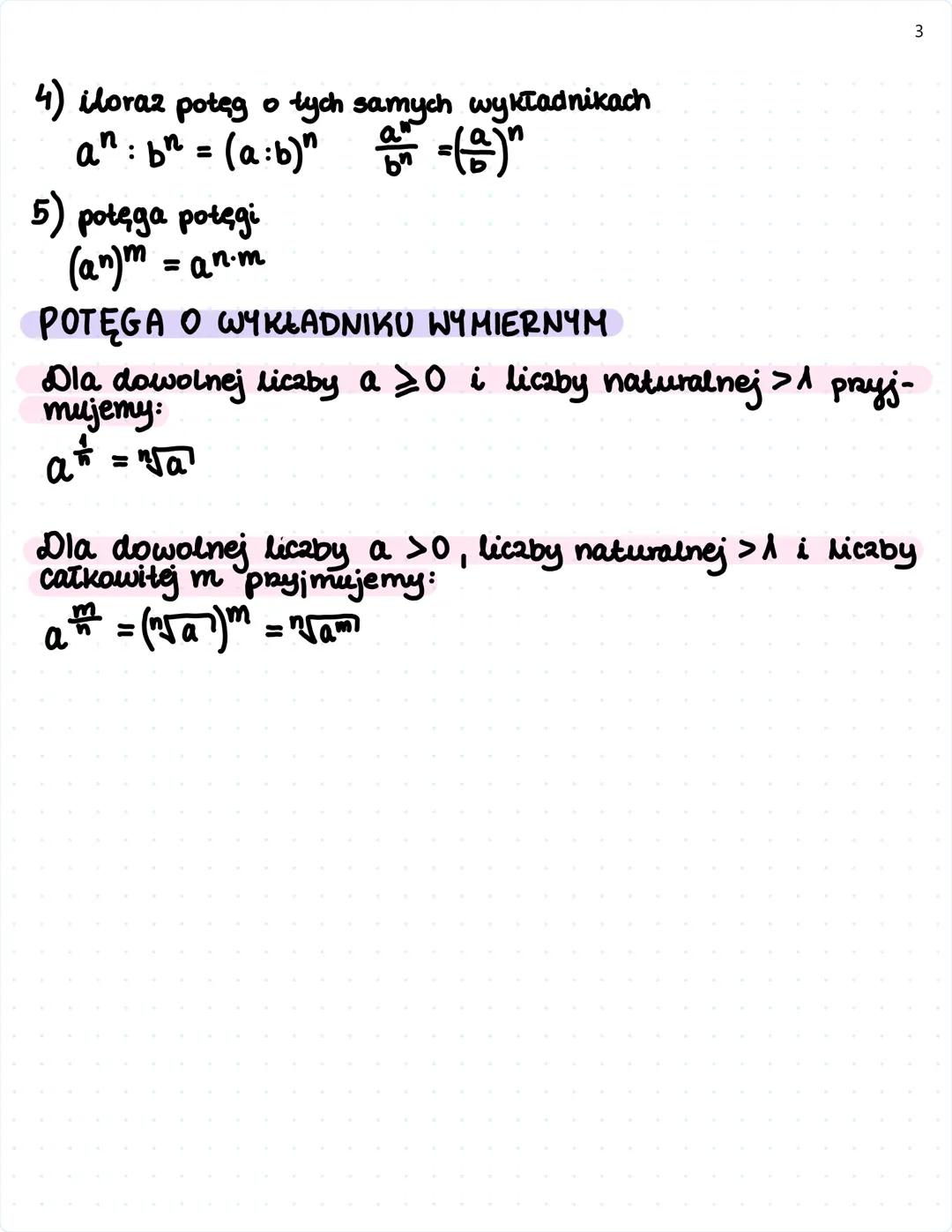 # Matematyka
prawa deiatan na potęgach i pierwiastkach
1. Pierwiastki
$\sqrt{x}$
Pierwiastkiem kwadratowym z liczby nieujemnej a jest liczb