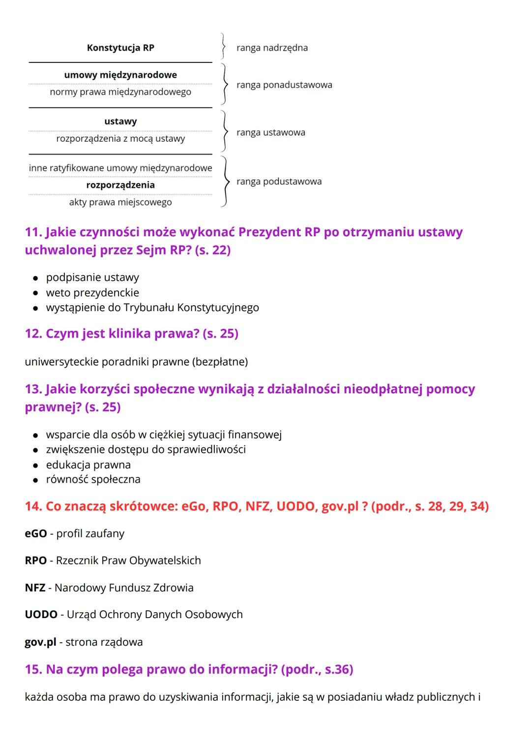 # PODSTAWE PRAWA
1. Co znaczy prawo w znaczeniu podmiotowym i przedmiotowym (s.6)
w podmiotowym - przywileje, swobody i wolności przysług