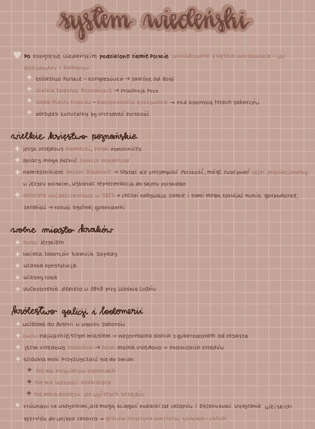 system wiedeński
Po Kongresie wiedeńskim podzielono ziemie Polskie (zlikwidowano księstwo warszawskie - car
Aleksander Romanow
Królestwo Pol
