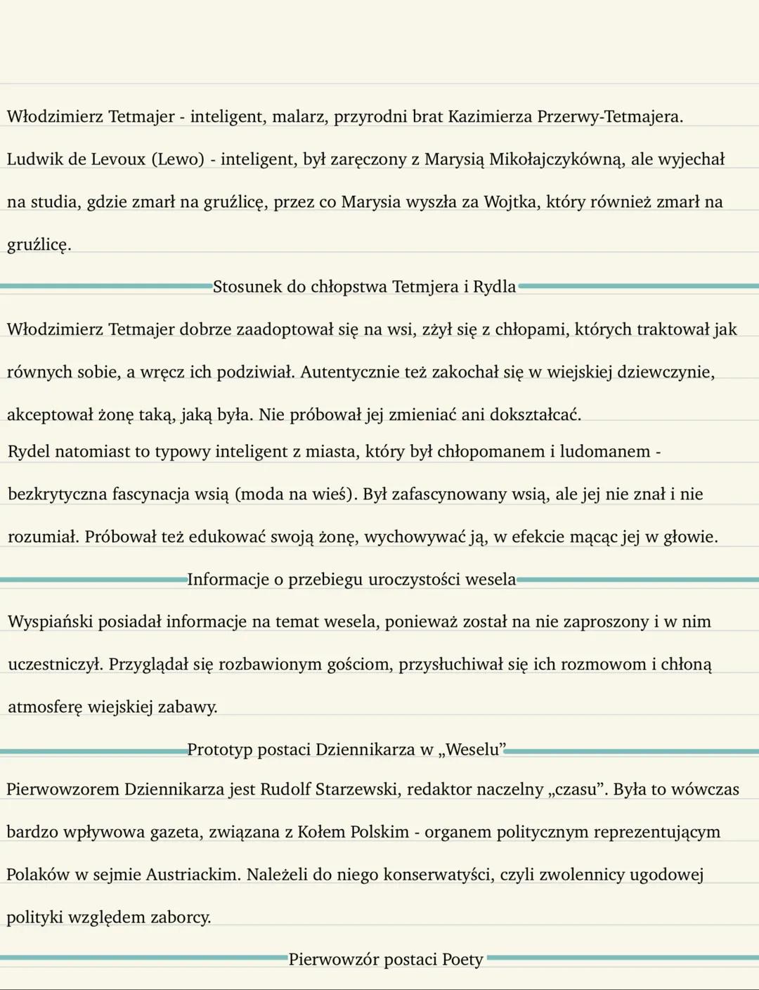 Lekcja
18/10
21/10
Temat: Wprowadzenie do analizy „Wesela" Stanisława Wyspiańskiego.
Stanisław Wyspiański
Stanisław Wyspiański - artysta