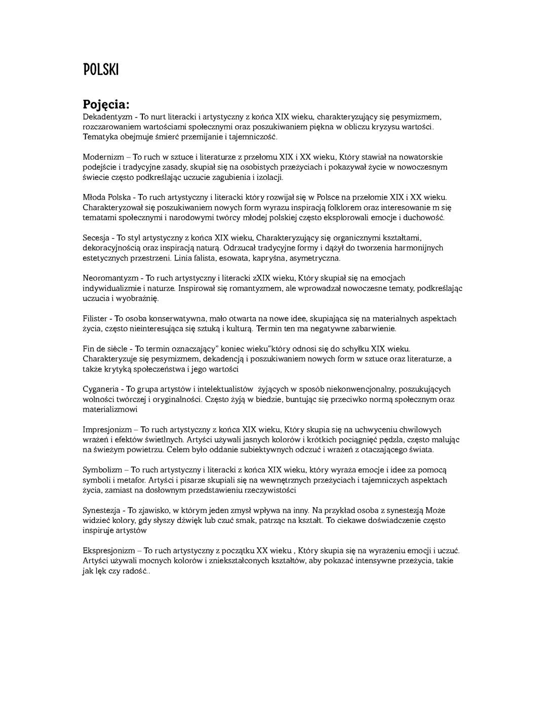 Liryka młodej Polski