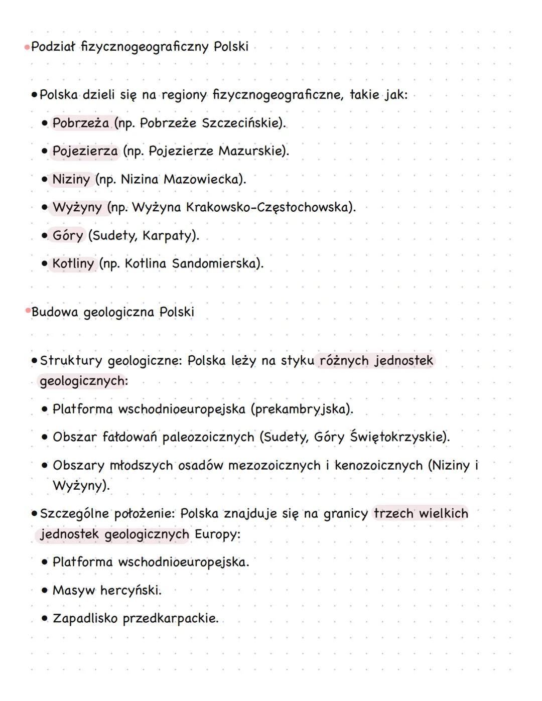 # Zróżnicowanie Środowiska przyrodniczego Polski
I. Położenie i obszar Polski. Regiony fizycznogeograficzne
* Położenie fizycznogeografi