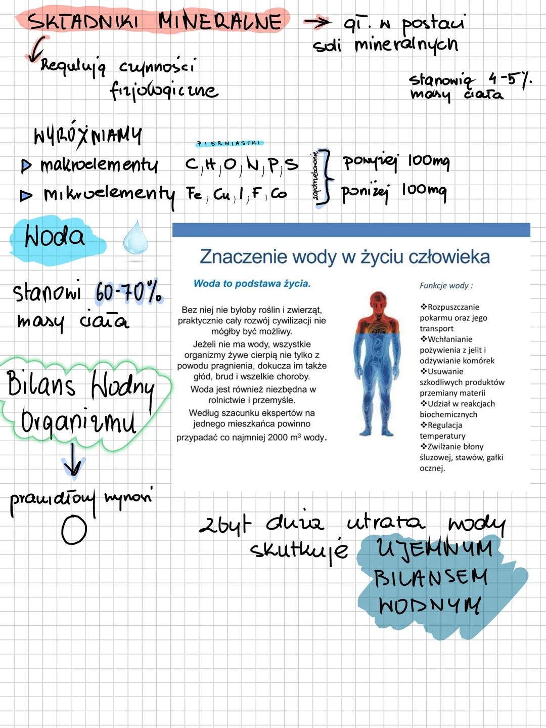 4.3 Rola Hitamin. Nieorqaniczne
** Składniki pokarmowe
Witaminy związki orqaniczne
▷Nykorzystywane w reakcjach biochemicznych
lako substancj