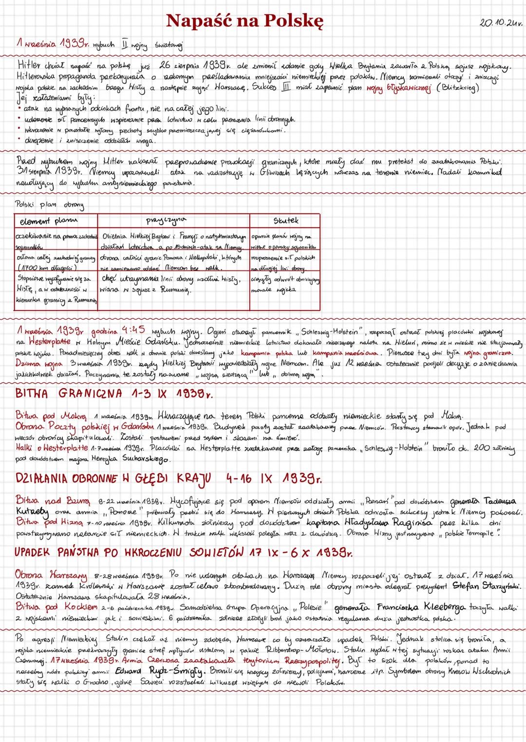 # Napaść na Polskę
20.10.24v.
1 weeśnia 1939. wybuch II nginy światowej
Hitler cheiat nupaść na polską już 26 cierpnia 1939 r. ale zmienić